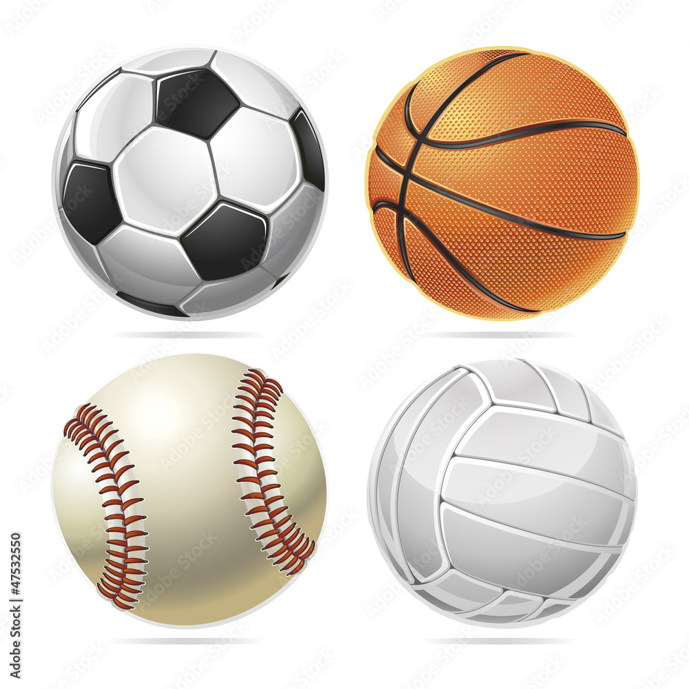 Set of Sport balls. Vector illustration