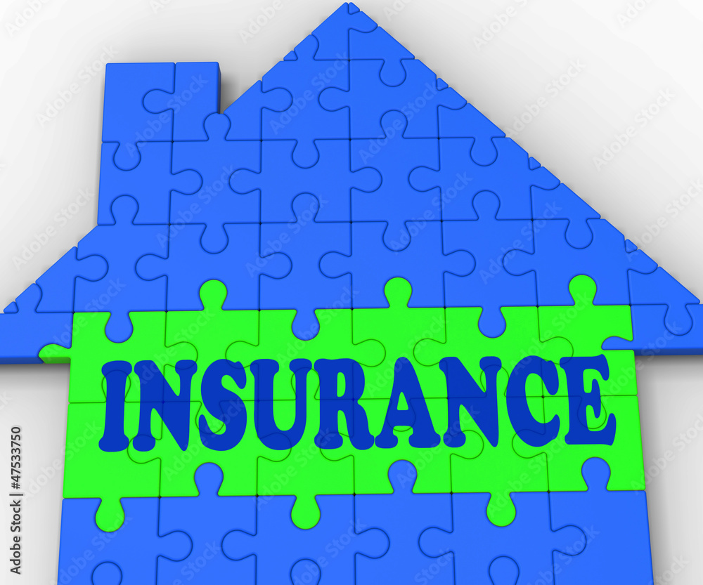 House Insurance Shows Home Protected And Insured House Insurance Shows Home Protected And Insured