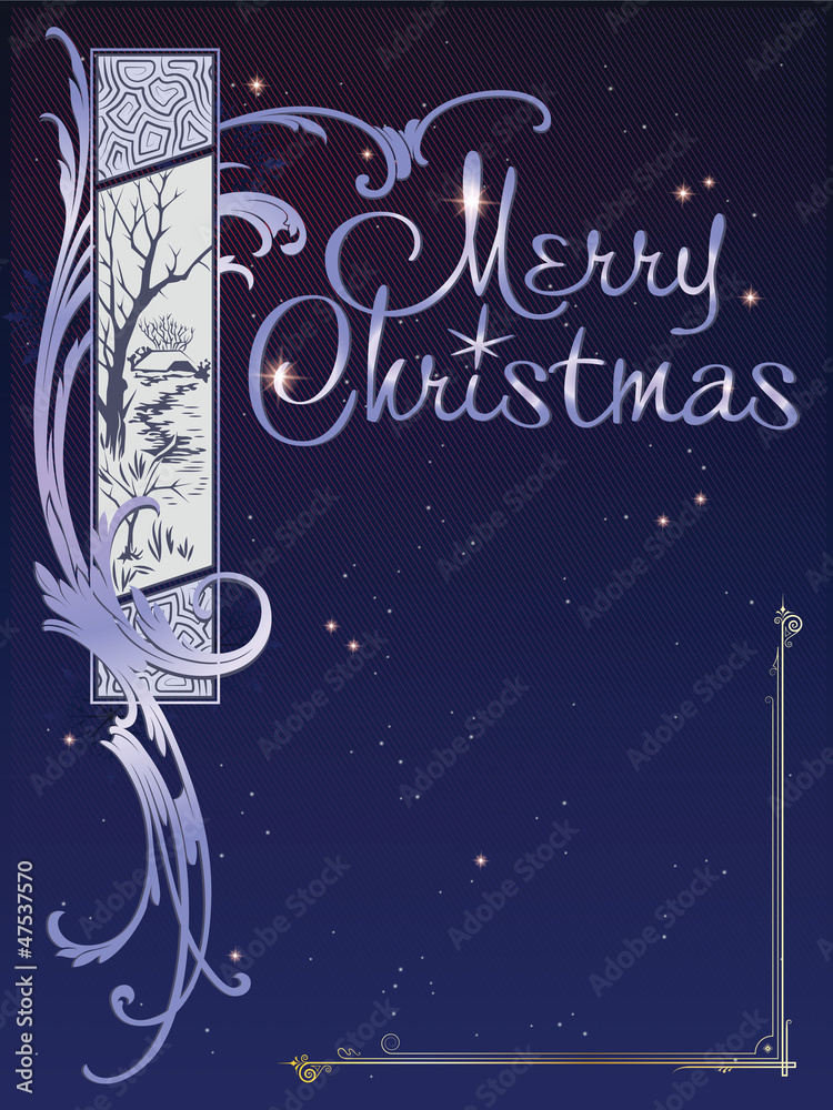 Fototapeta premium Vector Christmas background for decoration and design