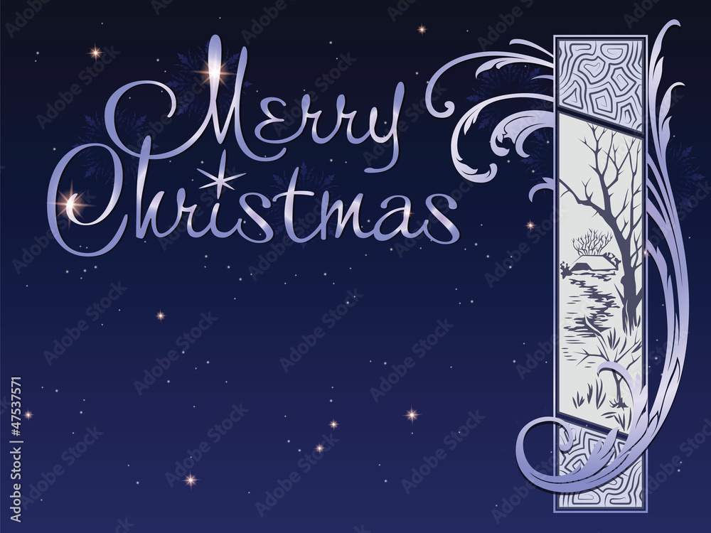 Fototapeta premium Vector Christmas background for decoration and design