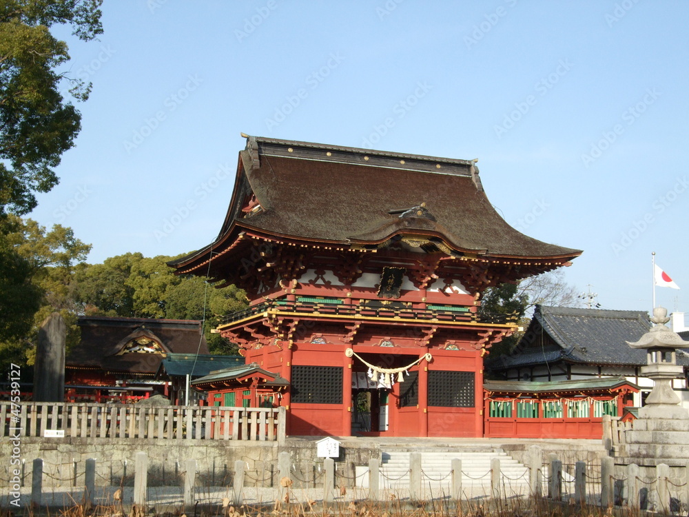 Fototapeta premium 寺社建築の門