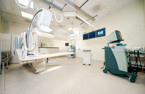 Fototapeta Naklejka Na Ścianę i Meble -  Body scanner equipment in oncology department at hospital