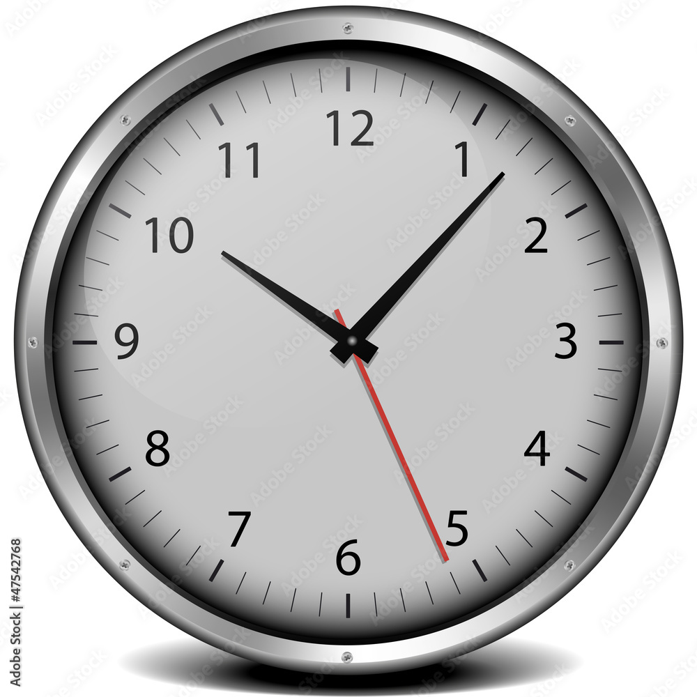 clock with metal frame clock with metal frame