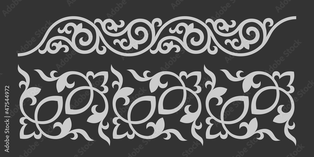 Fototapeta premium Floral ornament. Vector image of decorative elements/pannerns