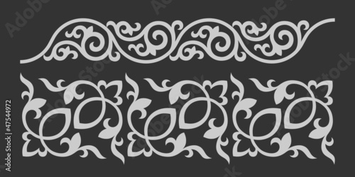 Floral ornament. Vector image of decorative elements/pannerns photo