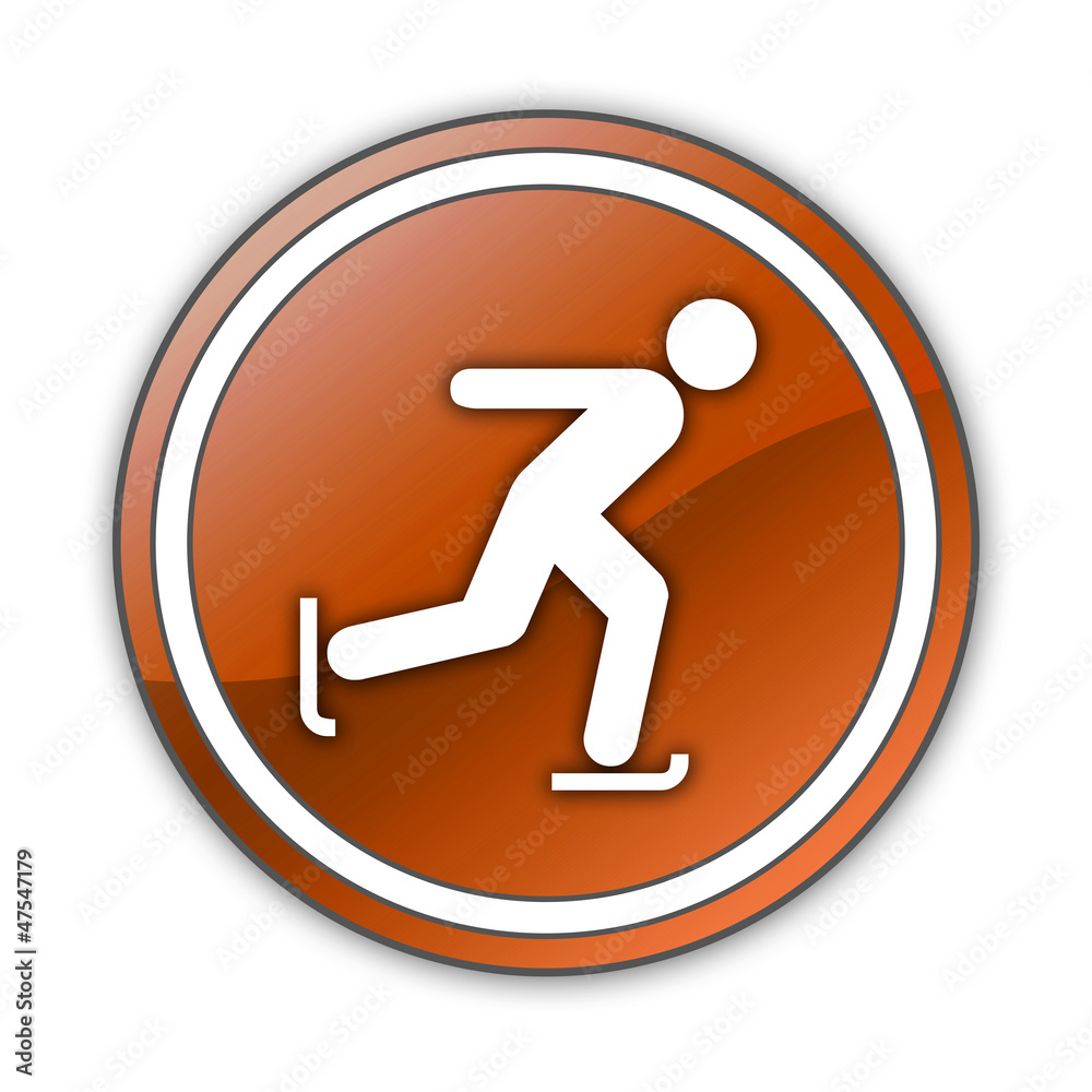Orange Glossy Button Orange Glossy Button