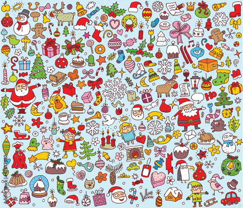 Big Christmas Collection of small illustrations