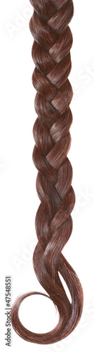 Braid isolated on white.