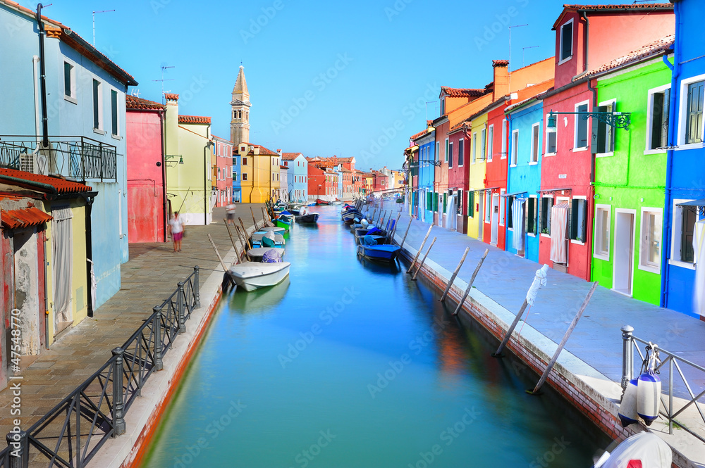 Burano island colorful scenery - Venice