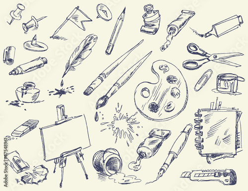 Office supplies. Products for Artists. Art supplies