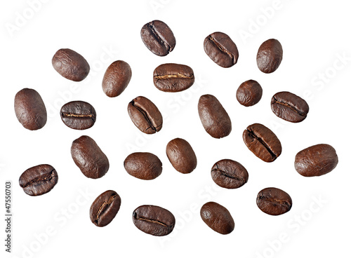 Coffee beans. Isolated on white background © Aleks_ei