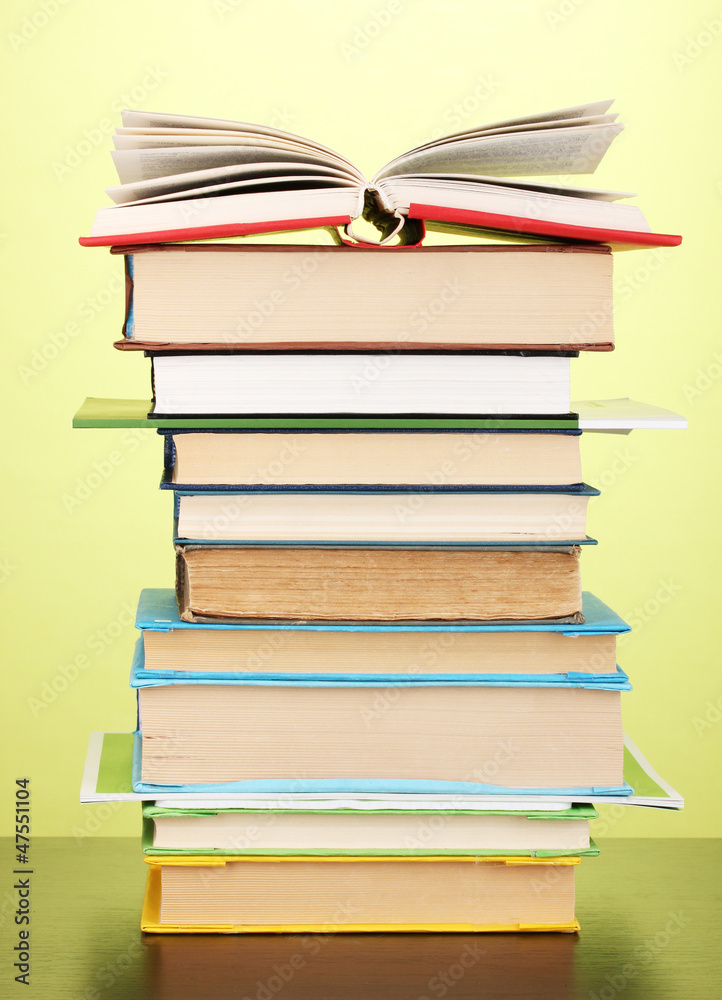 Stack of interesting books and magazines Stack of interesting books and magazines