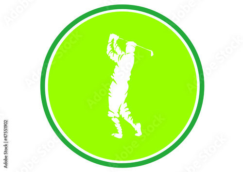 Schild zum Golfplatz