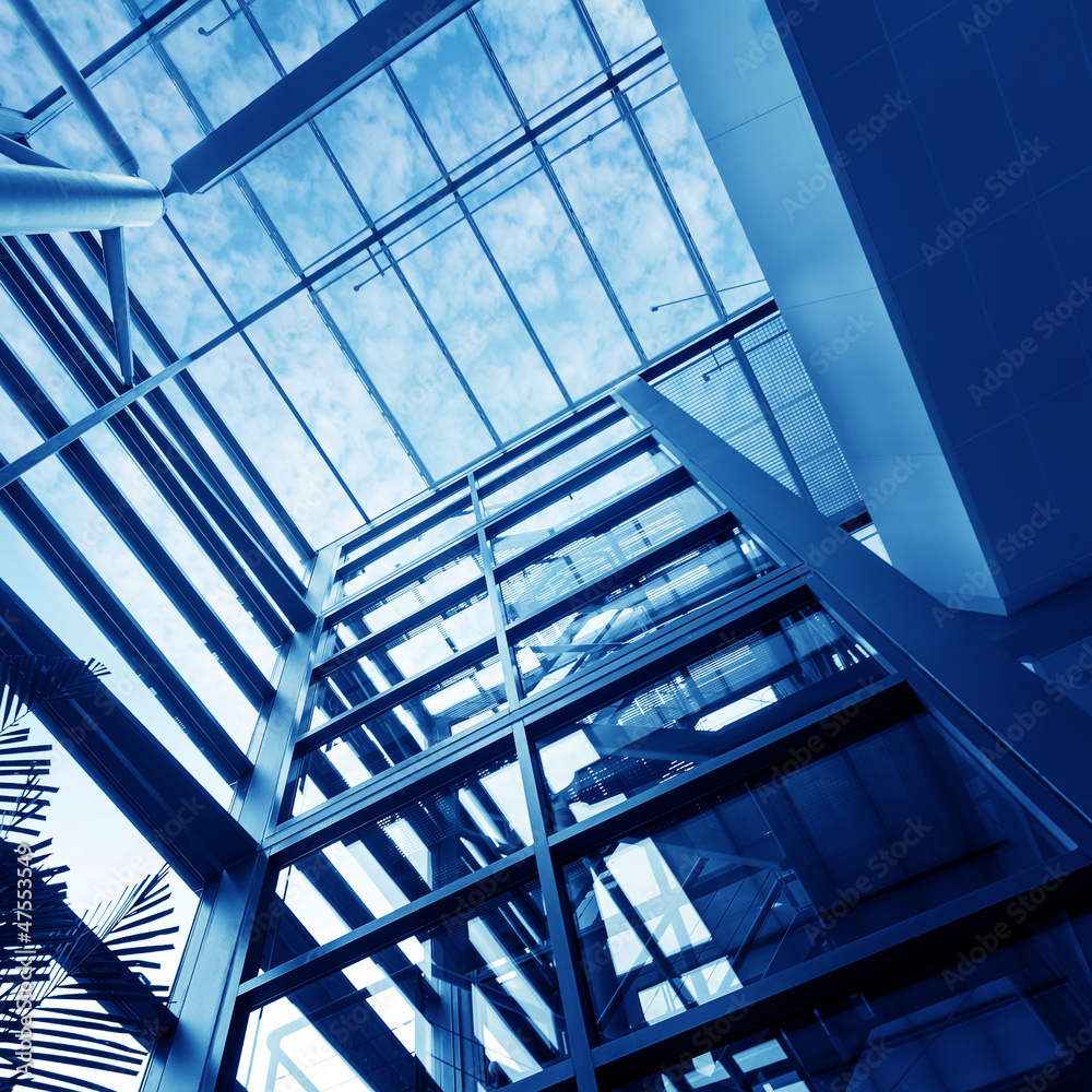 Fototapeta premium Transparent elevator