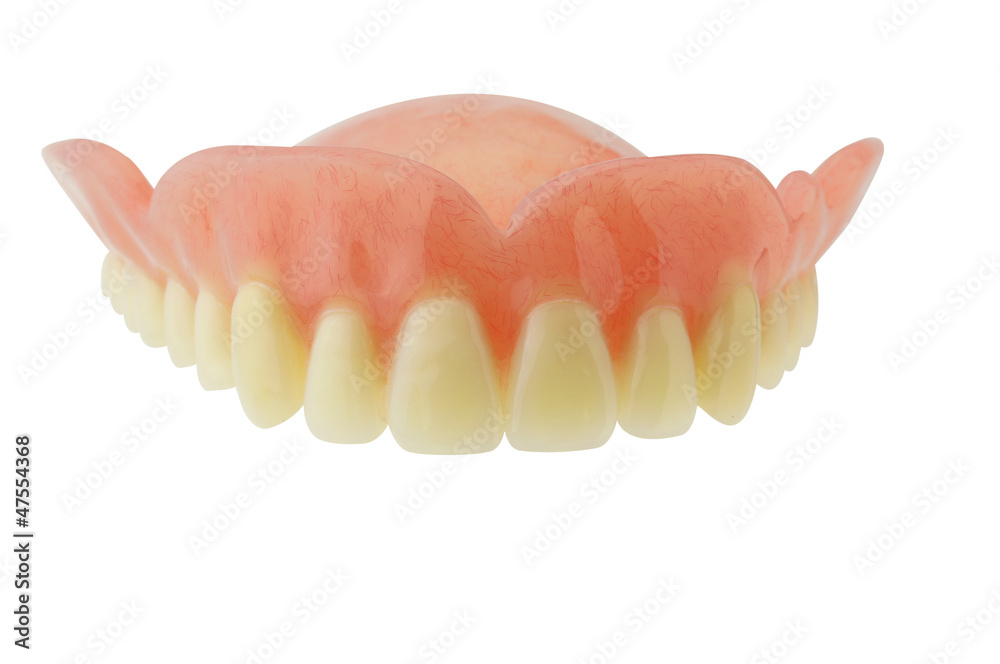 Obraz premium Denture with clipping path on white background