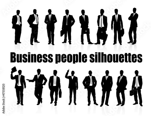 business people silhouettes