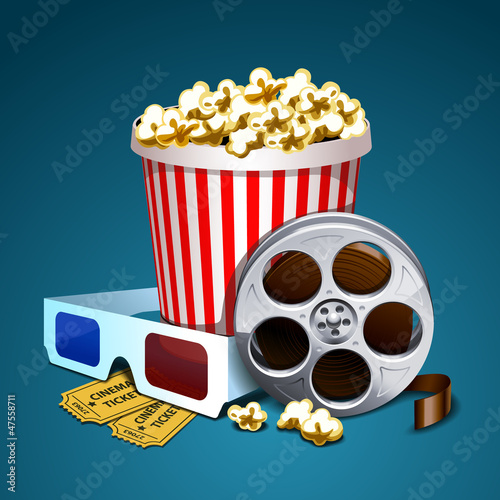 Vector illustration of cinema
