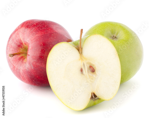 Red and green apple