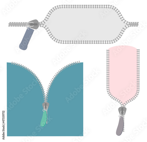 Zipper banners