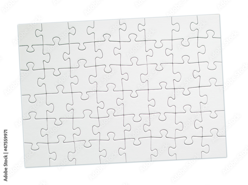 puzzle frei weiß Stock-Foto | Adobe Stock