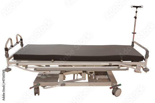 medical bed under the white background photo