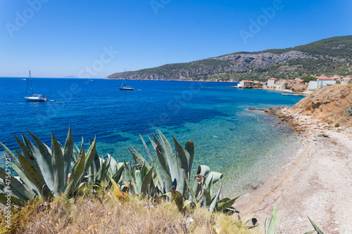 Fototapeta Naklejka Na Ścianę i Meble -  The bay on the island of Vis near Komiza.