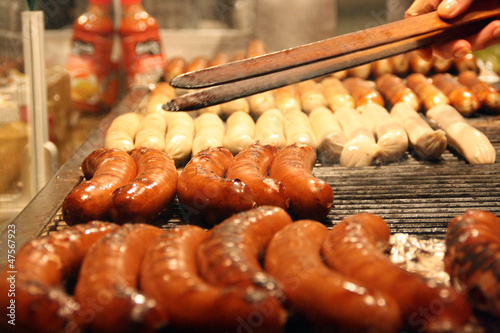 Bratwurst auf dem Weihnachtsmarkt photo