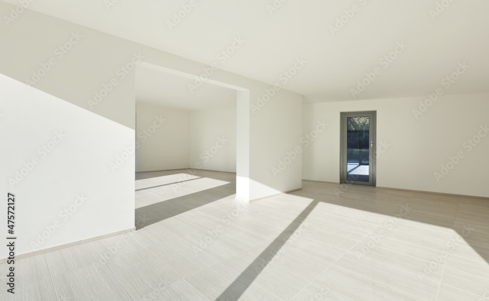 Fototapeta premium modern architecture, big empty apartment, interior