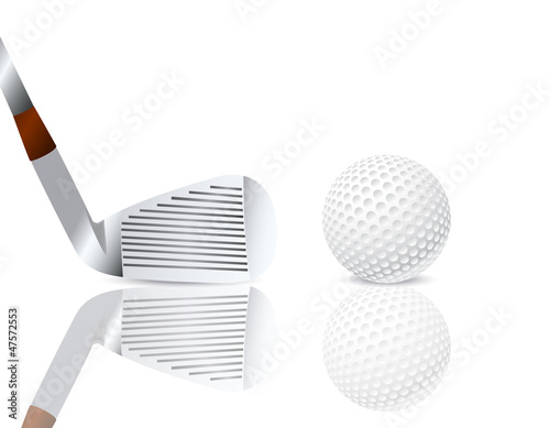 Golf club and a ball