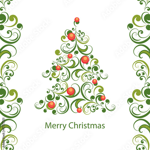 Vector Christmas abstract background