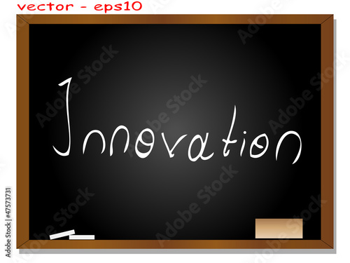 Vector conceptual black blackboard with text