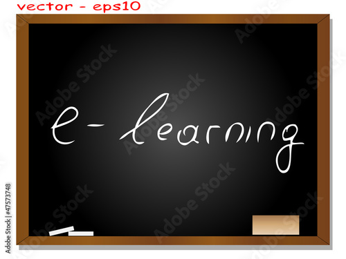 Vector conceptual black blackboard with text