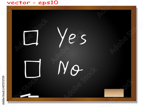 Vector conceptual black blackboard with text