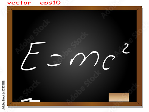 Vector blackboard and white texy