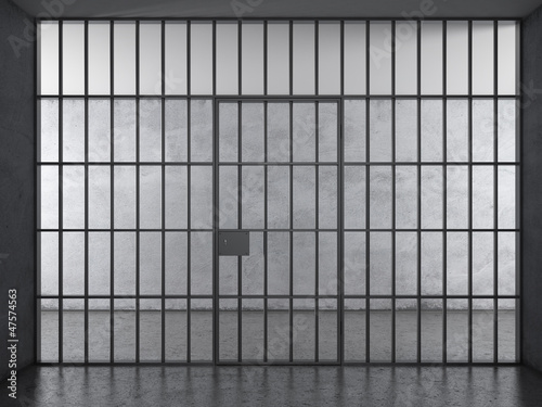 Canvas Print Prison interior with dramatic light