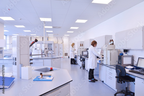 scientists working at the laboratory photo