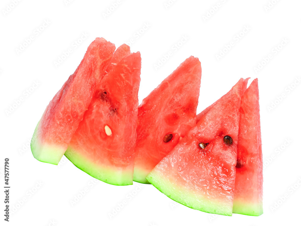 Slice of juicy watermelon. Isolated Slice of juicy watermelon. Isolated
