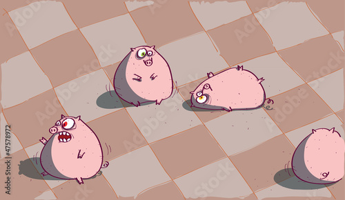 Four Pigs on a Floor