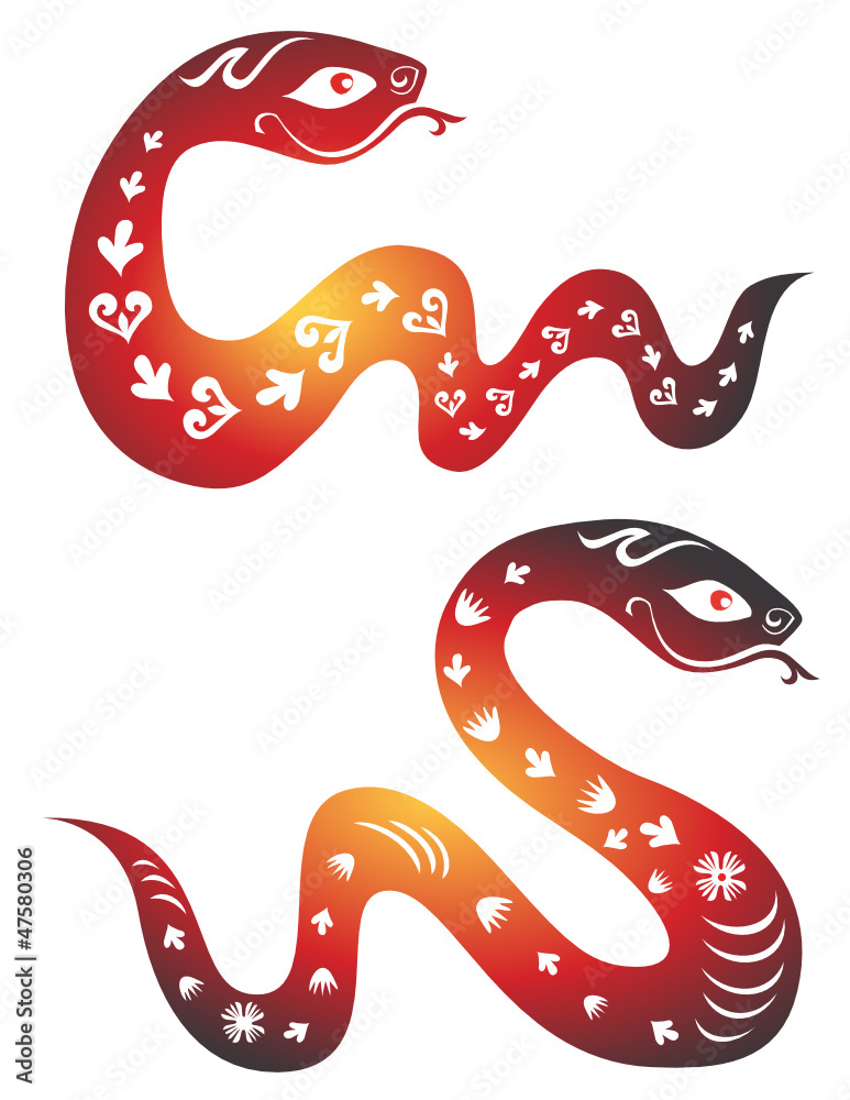 Snake zodiac symbol. Chinese New Year 2013. Snake zodiac symbol. Chinese New Year 2013.
