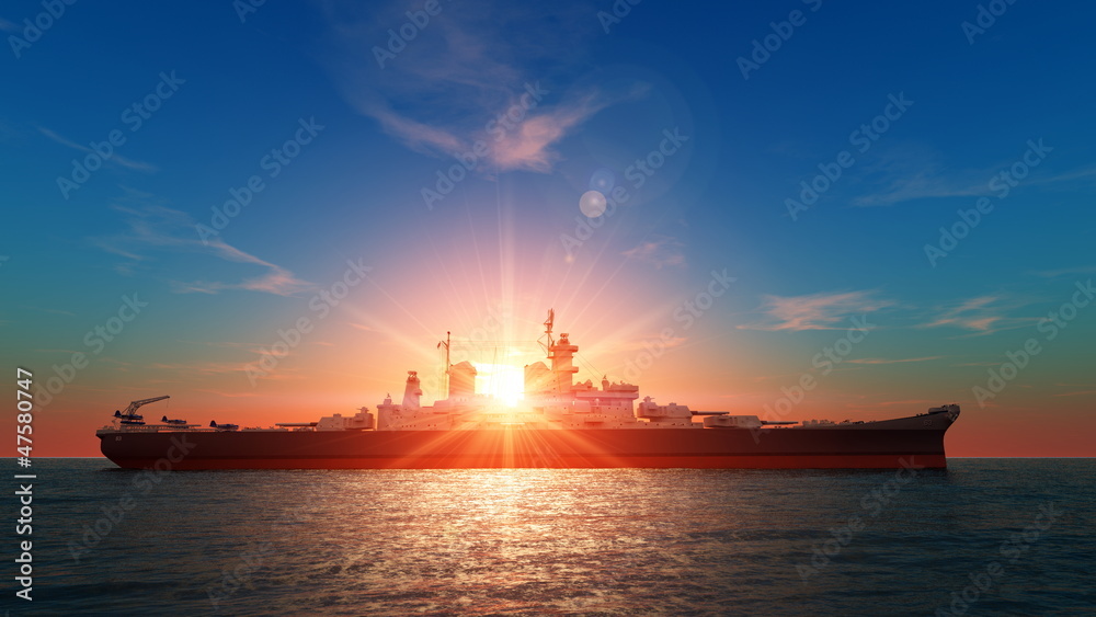 Fototapeta premium 航空母艦