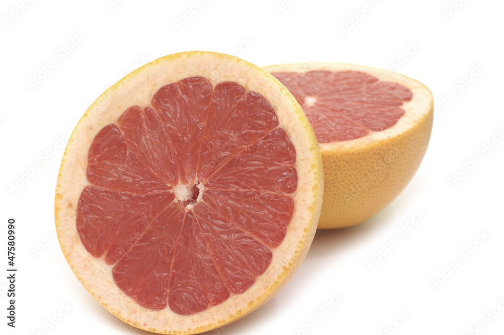 fresh grapefruit and slices fresh grapefruit and slices