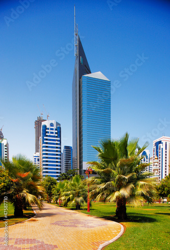 Modern architecture, Abu Dhabi, UAE photo