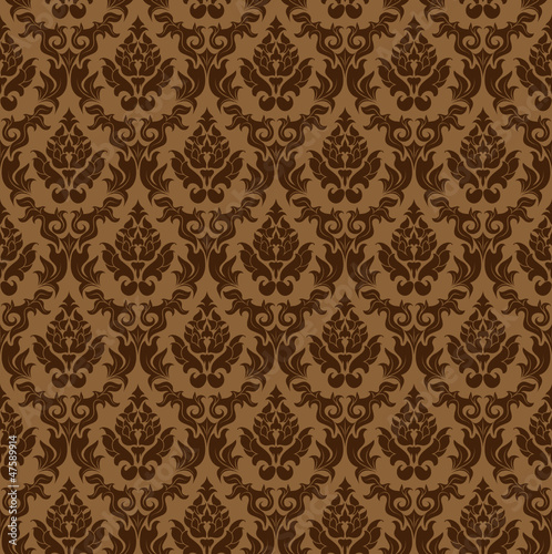 Damask seamless pattern