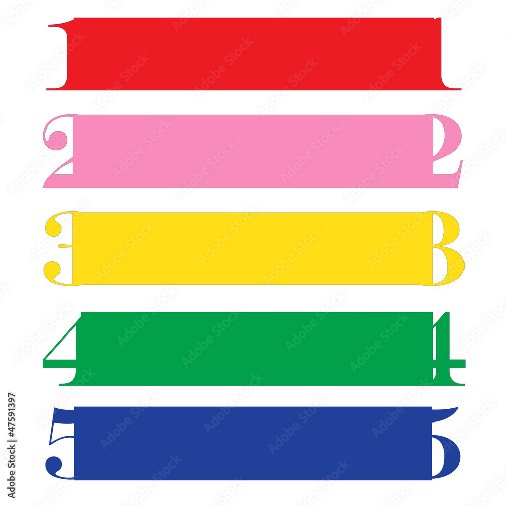 banners with numbers banners with numbers