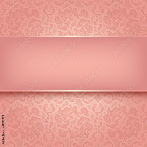 Decorative pink ornament
