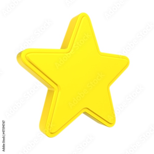 gold star isolated on white background