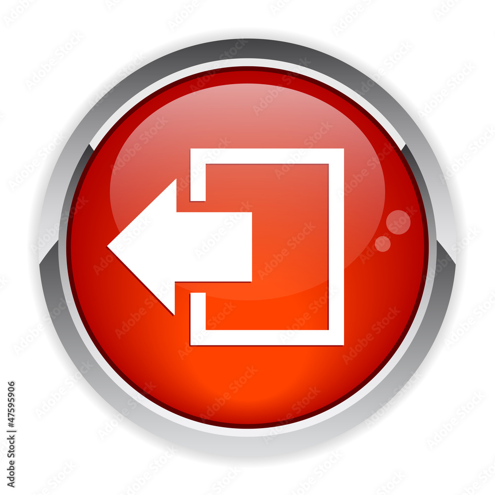 output disconnect button Internet icon red output disconnect button Internet icon red