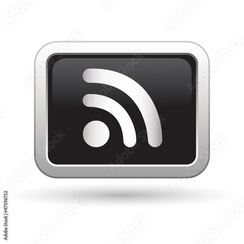 Rss icon. Vector illustration