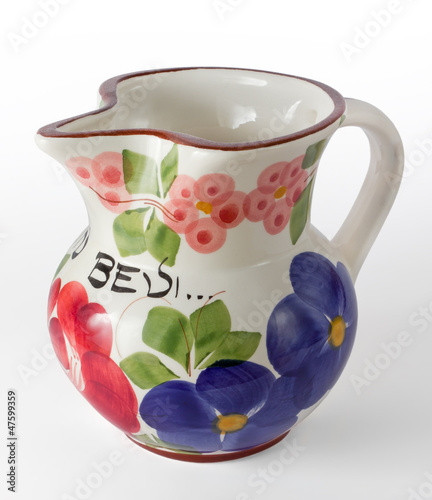 Decorated Ceramic Wine Jug photo