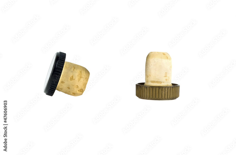 crust corks on a white background crust corks on a white background